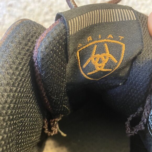 Ariat Women Leather Shoes Size 7 B 70063 ATS Terrain Hiking Endurance Boot Brown - Picture 11 of 13